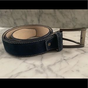 Men’s Blue Suede Belt - 36”
